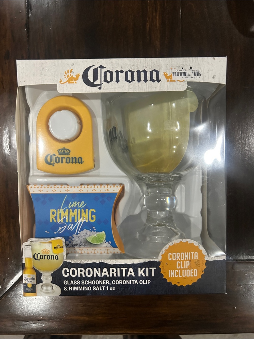 Corona Glass Coronarita Kit with Lime Salt Box